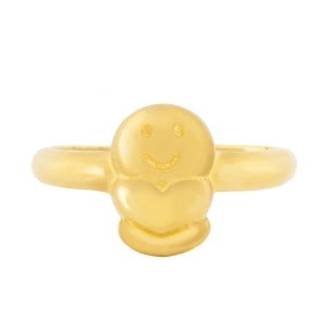 타이니앤코  뱀띠 하트뱀 돌반지 1g