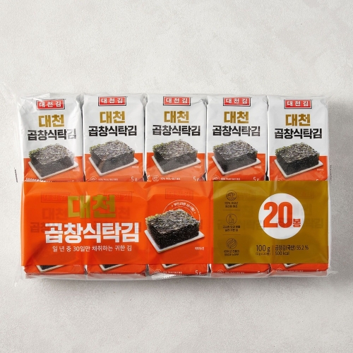 대천김  곱창 도시락김 5g