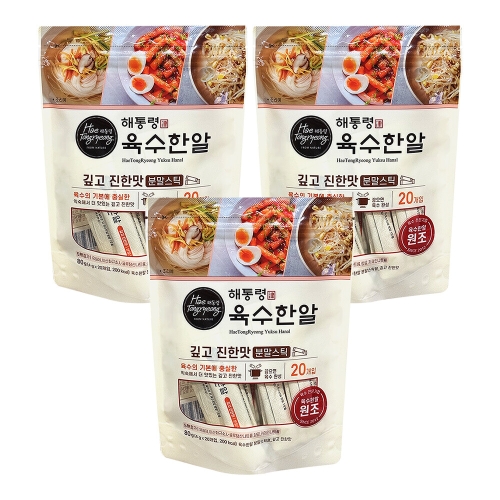 해통령 육수한알 분말 스틱형 깊고 진한맛 80g(4gx20포)