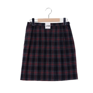 오너클랜 교복몰 밑단 4줄주름 컬러체크 치마 미중계중 교복 WF0EA76_250918 582943_WF0EA76_YYH