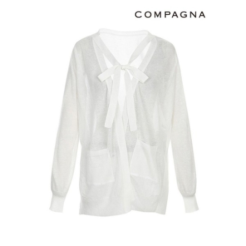 꼼빠니아 리본넥가디건 CAAU4 WSC050