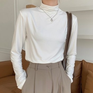 스탠다드 반폴라 긴팔 티셔츠 T_YW8081