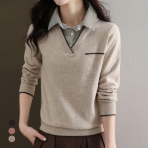 화세 스트라이프댄디코디니트_HB4FKN014C