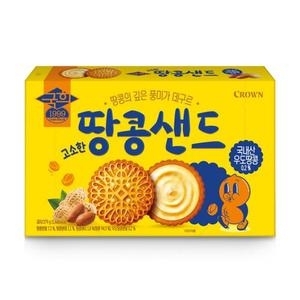 크라운제과  국희 땅콩샌드 279g
