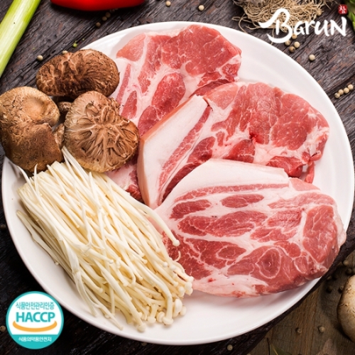 한뜻  참바른한돈 프리미엄 국내산 냉장 목살 구이용 1kg