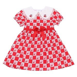 프렌치캣 Q52DSO010 RED 앵두 체크 원피스