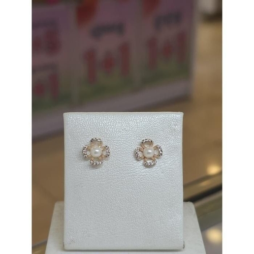 미라클  세이브존03 플라워 진주 귀걸이 AGgssd55A