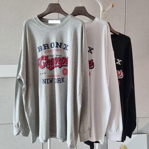 강물처럼 나야홍 / 빅사이즈데일리티 T838L502 메이저라운드박스긴팔티 N