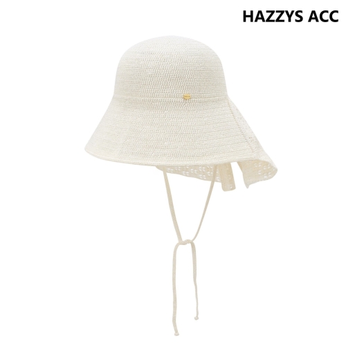 헤지스 아이보리 짜임 면혼방 벙거지모자 HIHE5E204IV