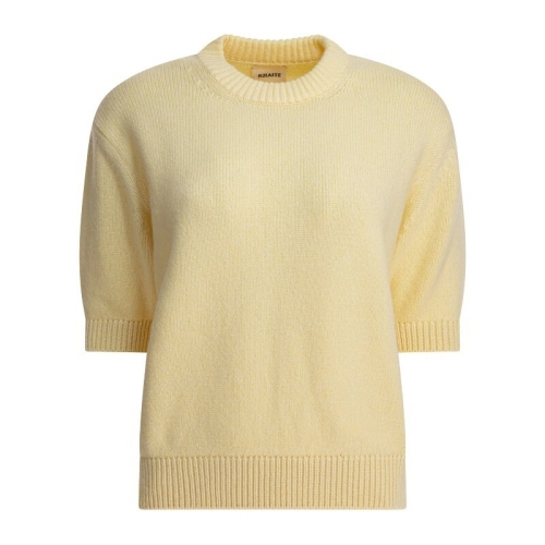 케이트 옐로우 쇼트 슬리브 소프트 니트 스웨터 9820650 620