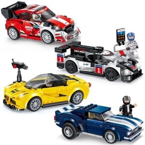 스포츠카 블록 4종세트 WE3D43E