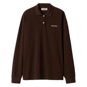 미우미우 코튼 피케 폴로 셔츠 MJL019SOOO14RW T 127478586