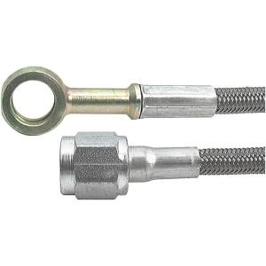 올스타  퍼포먼스 ALL46340-44 44인치 10mm 밴조 피팅이 포함된 3개의 브레이드 스틸 라인