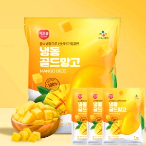 CJ프레시웨이 이츠웰 냉동 골드망고 1kg
