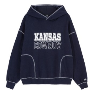LEE  탑스티치 캔자스 타이포 후드티셔츠 LE2203HD56 NA