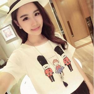 셀러허브 병정 포인트 기본티셔츠 일러스트 반팔 티셔츠 S31172048