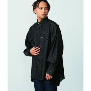 랭글러 US 오리지널 127MW 리메이크 데님 셔츠 루즈 블랙 10277708