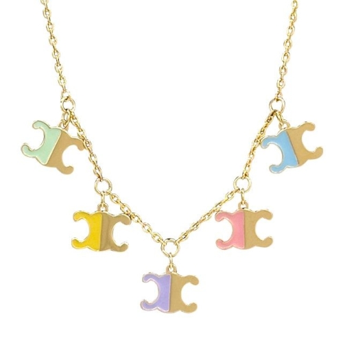 셀린느  트리옹프 로고 참 체인 네크리스 목걸이 461CK6BRE 14ML