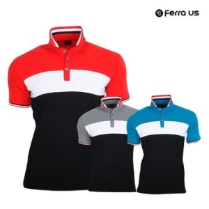 페라어스  TC 남성 골프 삼색 카라티셔츠 WFH1GJW