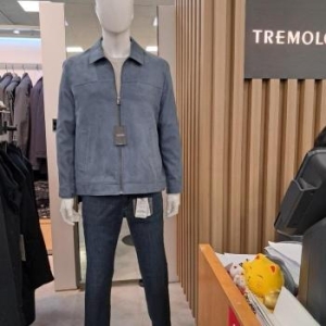 트레몰로 HC09 스웨이드 점퍼 주 인디안 남성 SS 봄 블루 4SC421 S31289150