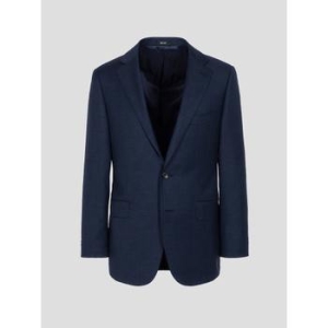 갤럭시 울 실크 멀티체크 레귤러핏 수트 재킷 네이비 GA5201U35R