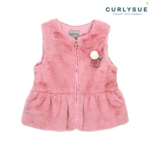 컬리수 핑크파우더 퍼조끼 CNW0GAVE03 겨울