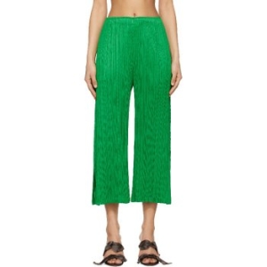 이세이미야케 플리츠플리즈 그린 먼슬리 컬러 페브러리 슬랙스 251941F087031