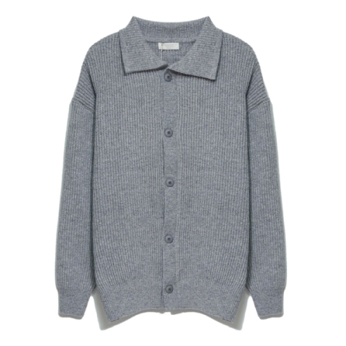 리빌모아 국산 남자 블랙홀 카라 가디건 DS2-CA-Q066-회색