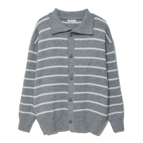 리빌모아 국산 남자 블랙홀 단가라 카라 가디건 DS2-CA-Q063-곤색