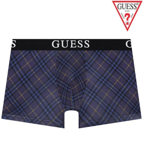 게스언더웨어 체크프린트 드로즈 PU GDMDR925