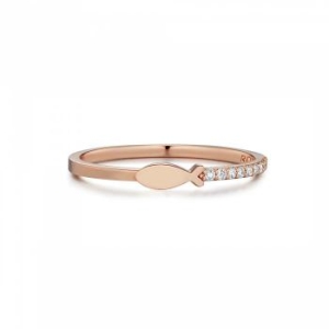 골든듀  럭키리치플레인 다이아몬드 반지-210103212 14K AMC HN