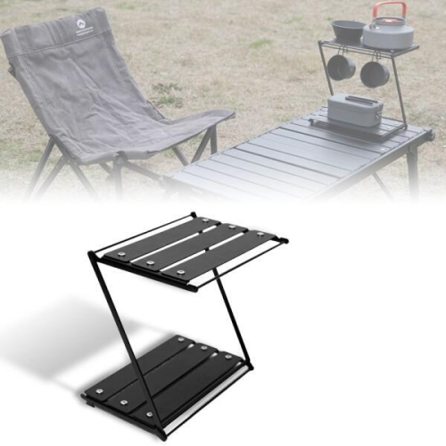 오너클랜  캠핑 미니 2단 철제 선반 테이블 탁자정리 수납 쉘프 WF2E8E4