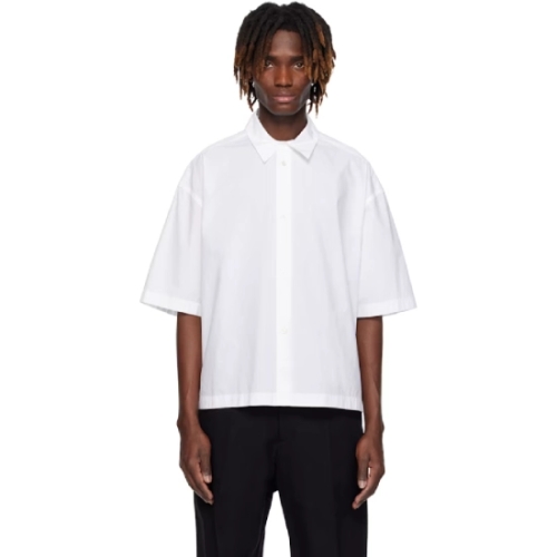 스튜디오니콜슨 화이트 산코 셔츠 251608M192007