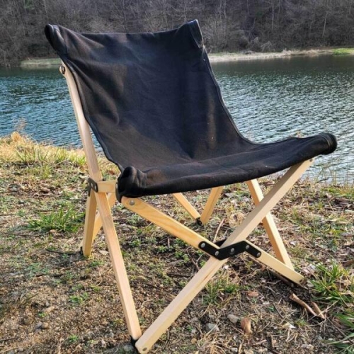 오너클랜  캠핑 의자 캠핑용 체어 원목 우드 로우 WFG9W4O