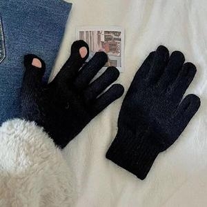 셀러허브 JHQSU5DU_52IO 겨울 앙고라 스타일 핑거홀 니트 추천 방한