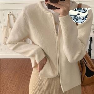 모던 크롭 니트 가디건 세미 퍼펙트 데일리 WFH1IUH