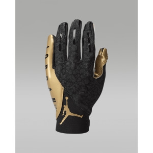 조던 Knit Metallic 풋볼 글러브 1 Pair Black/Metallic Gold/Metallic Gold J10070..