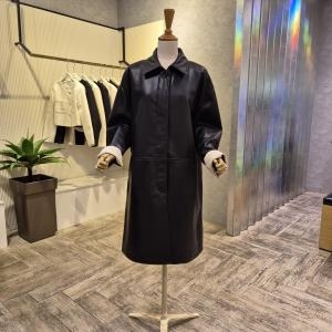 Ab.f.z 레이크 레더 롱 카라 재킷 AOZ5FFL1G