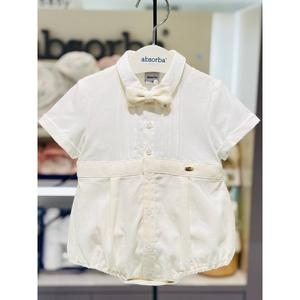 압소바 25년 여름 뱀띠임신출산선물 아이작 정장 우주복 세트 아이보리 1A2322301