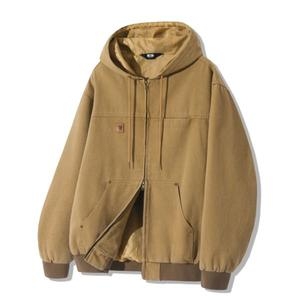 트릴리온 빈티지 워싱 캔버스 워크 후드 집업 베이지 748123