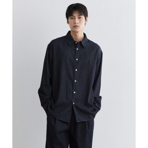 무신사 스탠다드 MUSINSA STANDARD 릴렉스드 데님 셔츠 딥 인디고 MMDNH112-DI 220845