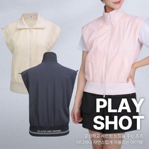 이지바이  플레이샷 골프 스판 등산 아웃도어 데일리 베스트 조끼 W6SV02