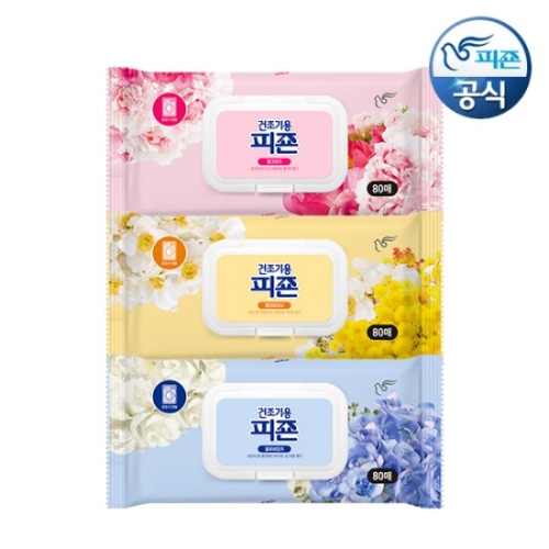 피죤 건조기용 블루비앙카 80매