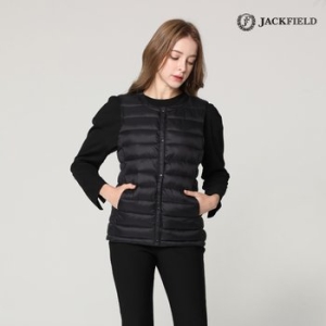 잭필드 ANC_ 여성 카라스 경량 베스트 블랙_2HJFMD01