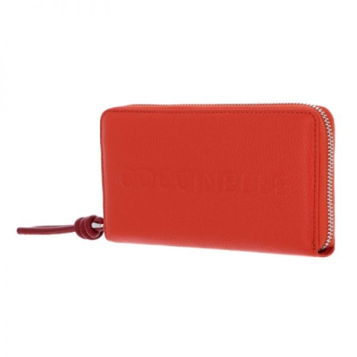 코치 넬레 Coccinelle 코시넬 메탈릭 소프트 월렛 그레인 가죽 가즈파초 / 상그리아 지갑 362492