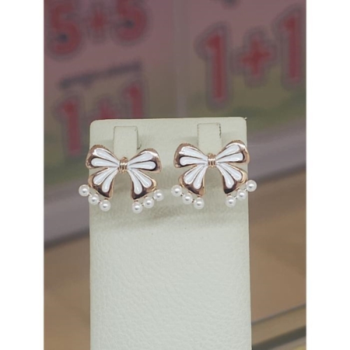 미라클  세이브존03 리본 진주 귀걸이 AGgssd77A