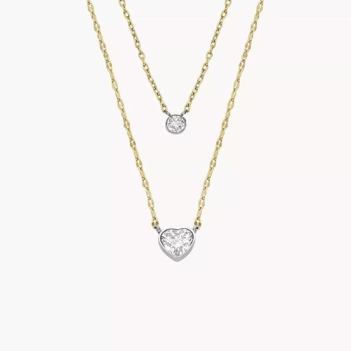 파슬  여성 새디 토큰 투톤 스테인리스 스틸 체인 목걸이 JF04357998 2-Tone