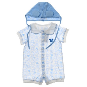 디즈니 블루 미키 반팔 우주복 모자세트 (79S317503)