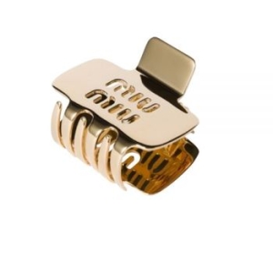 미우미우 MIU 5IF219 2DTU F0056 로고 장식 스몰 클로 클립 128647176