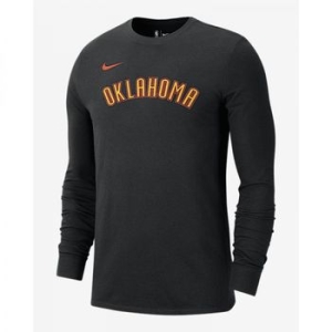 나이키  오클라호마 시티 Th언der 에센셜 에디션 남성 NBA 롱-슬리브 티셔츠 HJ2813-010